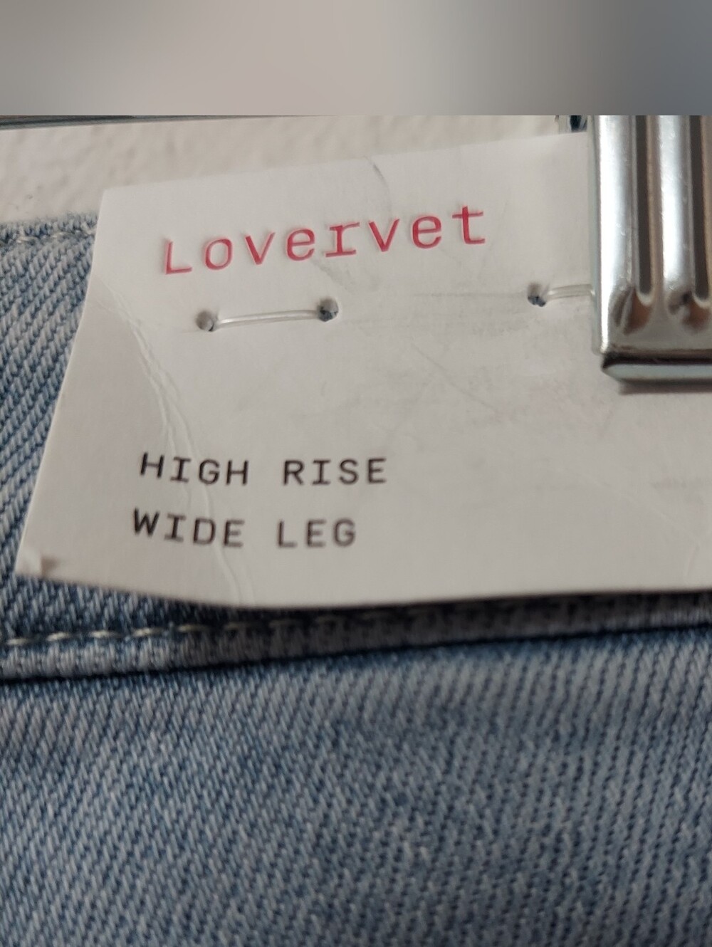NWT Lovervet By Vervet Stellar High Rise Cuffed Carpenter Jeans Size 30/11 - Picture 8 of 13